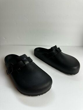 Birkenstock Boston Clogs Men's Size 11 or Women's Size 13 EU 44 Shoes EVA Black